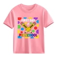 thumbnail image 4 of First Day of Preschool Shirt 2025 Boys, 100% Cotton Soft Pre K Tshirt, Kids & Kids First Day of School Graphic Tee Pink,Size 7 T, 4 of 9