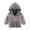 Gray, variant on Bixock Toddler Girls Fleece Jackets Girls Winter Coats Kids Fleece Coat Outerwear Color Long Sleeve Hooded Zip Front Thermal Fall Winter Jacket for Kids 1-10Years