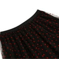 thumbnail image 6 of Women's Polka Dot Mesh Midi Long Skirts Casual Simple High Waist A-Line Flowy Skirts, 6 of 7