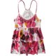 thumbnail image 1 of Aeropostale - Camiseta sin mangas con volantes y diseño floral para mujer, rosa, mediana, 1 of 1
