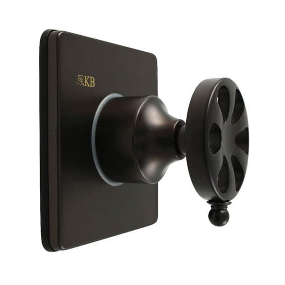 Kingston Brass KS3045RX Belknap Single-Handle Three-Way Diverter Valve with Square Trim Kit in Oil Rubbed Bronze