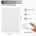 thumbnail image 2 of Uxcell 10 Sheets White Cardstock Printer Paper 8.5" x 11" A4 Thick Paper Sheet 250gsm/170lb Bulk Card Stock for Printer DIY Scrapbook Menus Cards, 2 of 7