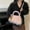 Pink pendant, variant on 2025 New Furry Commuting Shoulder Bag Fashionable Single Shoulder Crossbody Small Bag