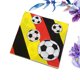 thumbnail image 4 of Servilletas de papel coloridas con estampado de fútbol para restaurante, 4 of 5