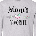 thumbnail image 4 of Inktastic Mimi's Favorite- Heart Grandchild Long Sleeve Youth T-Shirt, 4 of 5
