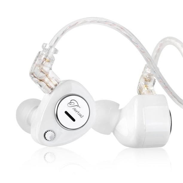 KZ Taurus Auriculares In-Ear Monitor, Audífonos Horizontales 2DD para Gaming con Cable, Cancelación de Ruido y Localización de Sonido para Cantantes, Músicos y Audiófilos