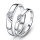 thumbnail image 4 of Anillo de pareja concéntrico con nudo para siempre, un par de anillos de plata esterlina para hombres y mujeres, moda de tendencia, boda para cumpleaños, regalo de San Valentín, 4 of 4