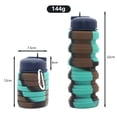 thumbnail image 3 of Arcticwind Colorful Collapsible Water Bottle, BPA-Free Silicone 17oz Travel Bottle with Handle & Carabiner, Portable Leak-Proof Sports Bottle for Camping, Hiking, Cycling - Reusable & Compact, 3 of 5