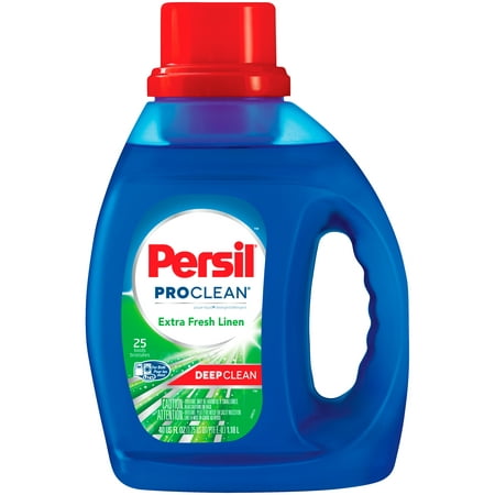 Persil ProClean Liquid Laundry Detergent, Extra Fresh Linen, 40 Fluid Ounces, 25