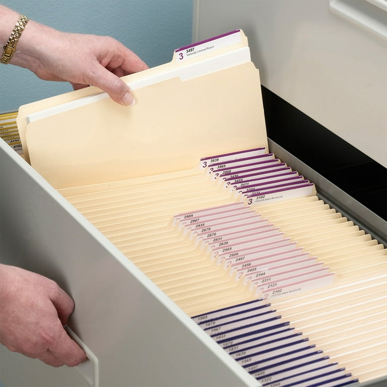 Smead Manila Office File Folders, 1/3-Cut Tab, Letter Size