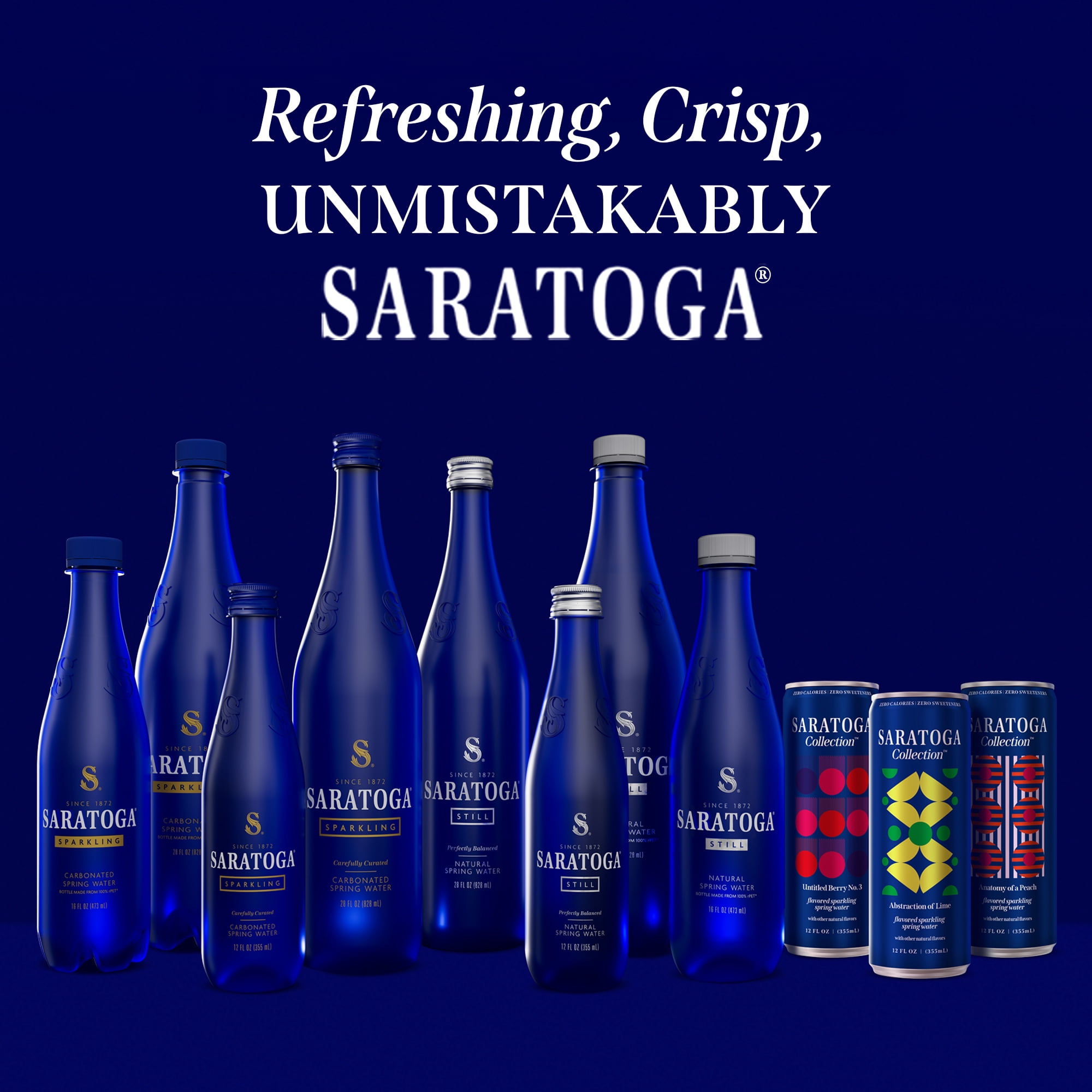 Saratoga Collection, Lime Flavored Sparkling Water, Abstraction of Lime, 12 fl oz, 6-pack Cans