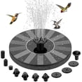 thumbnail image 1 of 10 Nozzles Solar Ed Bird Bath Fountain Pump_Perfect Gift, 1 of 4