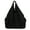 Black, variant on Color Draped Slouchy Bag Lightweight Nylon Shoulder Bag Stylish Handbag Underarm Bags with Spacious Interior