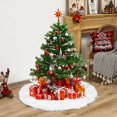 thumbnail image 1 of Falda Decorativa Falda de árbol de peluche de Navidad peluda de color blanco puro manualidades decorativas para fiestas en casa (112cm) Wdftyju Libre de BPA, 1 of 9