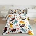 thumbnail image 2 of Castle Fairy Cute Cats 2Pcs Bedding Comforter Set for Teens Boys Girls,Cartoon Animal Twin Comforter Sets,Kawaii Pets Breathable Bedding Set,Ultra Soft Home Decor, 2 of 8