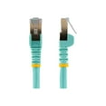 thumbnail image 2 of StarTech.com 7ft CAT6A Ethernet Cable, 10 Gigabit Shielded Snagless RJ45 100W PoE Patch Cord, CAT 6A 10GbE STP Network Cable w/Strain Relief, Aqua, Fluke Tested/UL Certified Wiring/TIA - Category 6A - 26AWG (C6ASPAT7AQ) - Patch cable - RJ-45 (M) to RJ-45 (M) - 7 ft - STP - CAT 6a - molded, snagless - aqua, 2 of 4