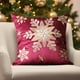 thumbnail image 4 of Decoraciones navideñas, adornos navideños, funda de cojín con copos de nieve navideños, funda de cojín con cierre de cremallera invisible, una funda de almohada, sin relleno, funda de almohada de poli, 4 of 6
