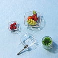 thumbnail image 4 of 3Pcs Dollhouse Fruit Bowl Simulated Realistic Transparent Miniature Snack Candy Tray Kitchen Furniture Model for Gifts, 4 of 8