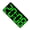 Black shell green light, variant on Tibvox Contemporary Wall Mount Digital Clock with Brightness Adjustment and Countdown Timer