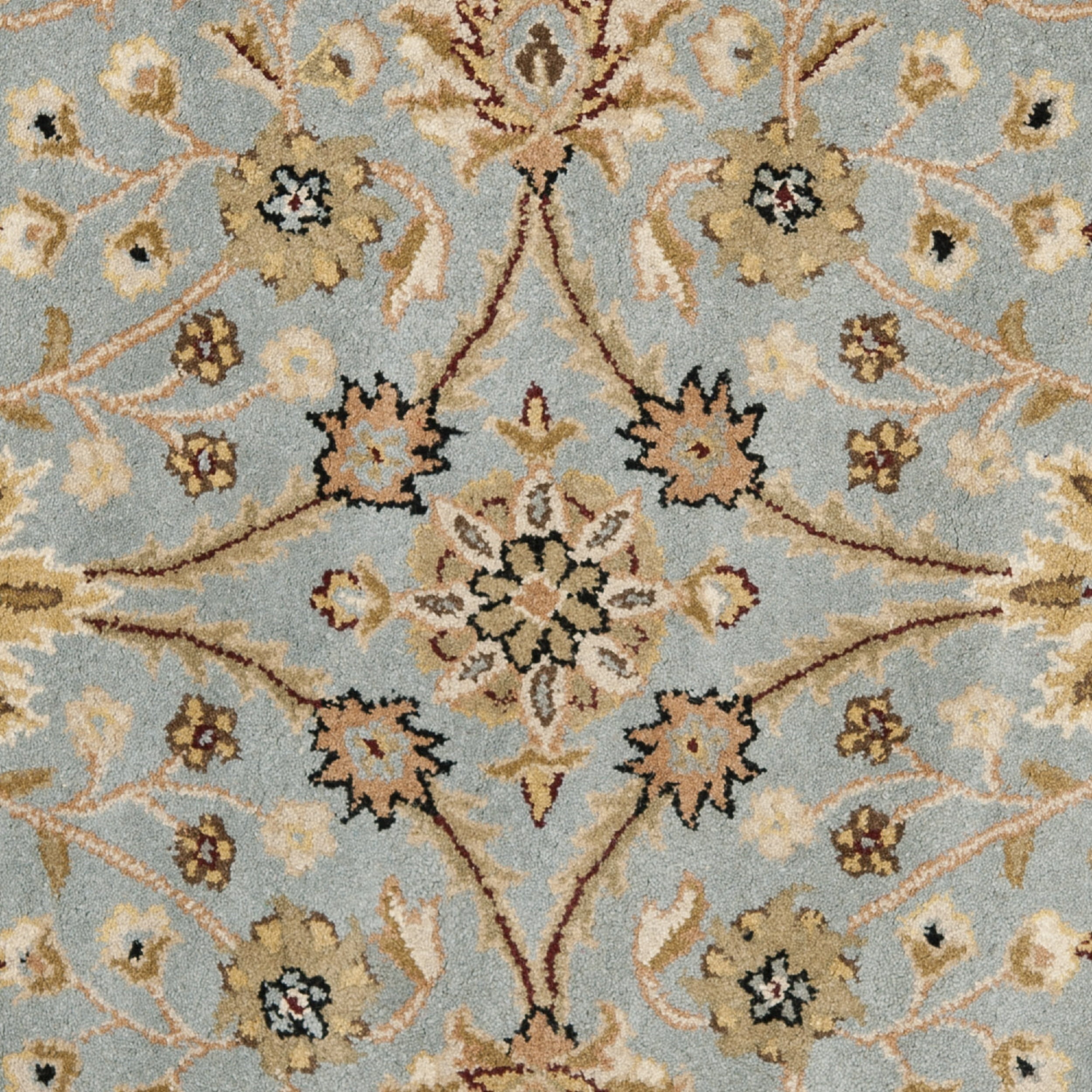 SAFAVIEH Antiquity Beaumont Oriental Area Rug, Light Blue/Ivory, 3'6" x 3'6" Round