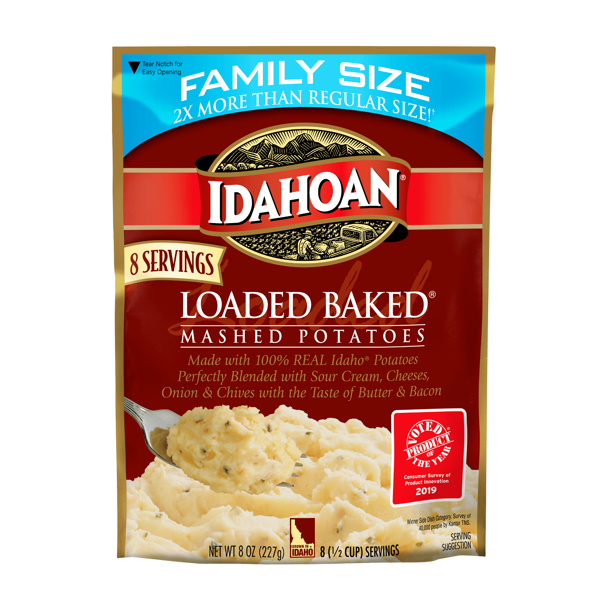 Idahoan Loaded Baked® Mashed Potatoes Family Size, 8 oz Pouch