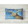 thumbnail image 2 of Carolines Treasures JMK1009PW1216 Reindeer Canvas Fabric Decorative Pillow 12H x16W multicolor, 2 of 3