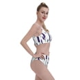 thumbnail image 4 of Fotbe Lavender Flowers Women's High Waisted Bikini Tankini Sets Two Piece Bathing Suits High Cut Scoop Neck Swimsuit-Large, 4 of 8