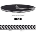 thumbnail image 2 of 50 Yard Craft Striped Ribbon 0.4inch Wide Polyester Ribbon Black White Striped Webbing Twill Tape Ribbon Jacquard Ribbon for Sewing Garment Hats Home Decor Gift Wrapping, 2 of 6