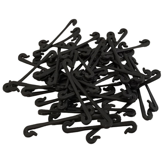 Eease 50PCS Support Clips, Climbing Wall Fixture Clips, Trellis Clips, for Garden Vegetable Support- Black