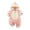 Pink, variant on Sngxgn Baby Girl Cotton Bodysuit Long Sleeve Jumpsuit Outfits Clothes(Pink,73)