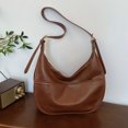 thumbnail image 4 of Bolsos cruzados casuales con hilo de coser, con cremallera, de gran capacidad, 2024, gran oferta, bolsos para mujer, bolsos de hombro retro de PU para mujer, 4 of 5