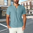 thumbnail image 1 of pstuiky Camisas de vestir de manga corta para hombre, Camisa informal de verano para hombre, de manga corta, color liso, con cuello en V y bolsillo ropa de hombre xl, 1 of 8