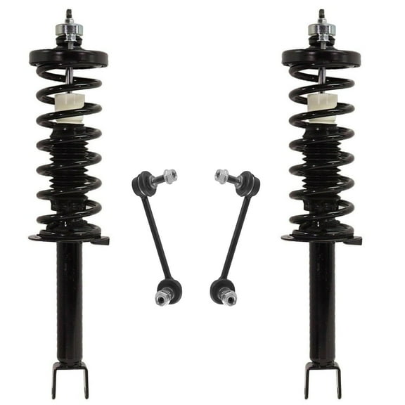 Detroit Axle - 4pc Rear Struts Sway Bars for 2013-2017 Honda Accord, Struts & Coil Spring Sway Bar End Links 2014 2015 2016 Replacement Suspension Kit Quick Install Ready Struts Shocks Assembly