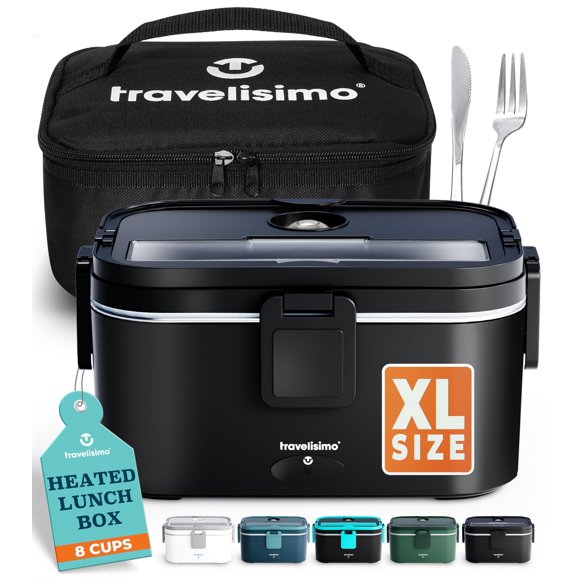 Lonchera eléctrica TRAVELISIMO de 1,8 L y 100 W, portátil y calentadora