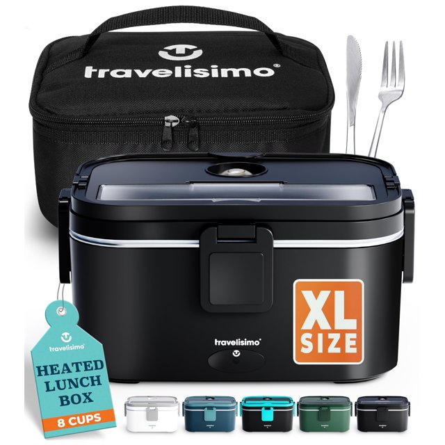 Lonchera eléctrica TRAVELISIMO de 1,8 L y 100 W, portátil y calentadora