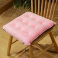 thumbnail image 1 of Nvzi Cojín de asiento para jardín, patio, hogar, cocina, oficina, grueso y cómodo, color rosa, 40,6 x 40,6 cm, 1 of 1