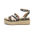 thumbnail image 2 of Vince Camuto Aevie Snake Print Leather Strappy Platform Espadrille Wedge Sandals (Multi Snake, 10), 2 of 5