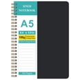thumbnail image 1 of 8.38"x5.9" Spiral Journal Notebook for Women & Men, 140 Pages, College Ruled Hardcover Classic Notebooks for Work/Travel/College Writing Book Book Notes Journaling Book Physical Education, Black, 1 of 9