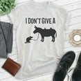 thumbnail image 2 of I Don't Give A Rat's T-shirt, Unisex Women's Men's Shirt, Rat Donkey Clever Witty Saying Pun, Heather Ash, X-Large, 2 of 6
