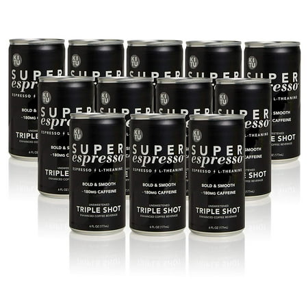 Kitu Super Coffee, Triple Shot Super Espresso, 12 Pack, 6 fl oz