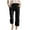 Black, variant on Kids Comfortable High Waisted Wide Leg Pants Elastic Trousers Comfy Straight Leg Long Pants with Pockets Easter for Girls Age 9 Girls 6 Clothes Preemie Valentines Day Outfit Girl Cropped