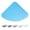 Blue, variant on Curved Clear Grey Square Shower Mat Non Slip, And Machine Washable Quadrant