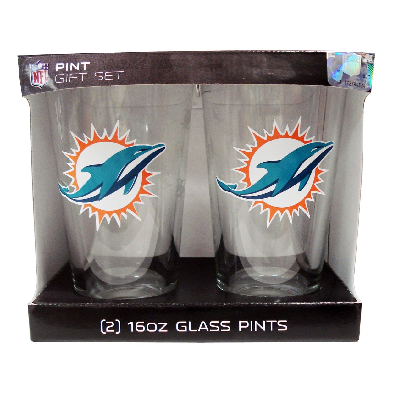 Boelter Pint Glass 2-Pack Miami Dolphins by Boelter Brands