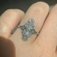 thumbnail image 2 of K-KED Sparkly Women 925 Silver Filled Ring Cubic Zircon Party Delicate Jewelry 6-10-10, 2 of 6