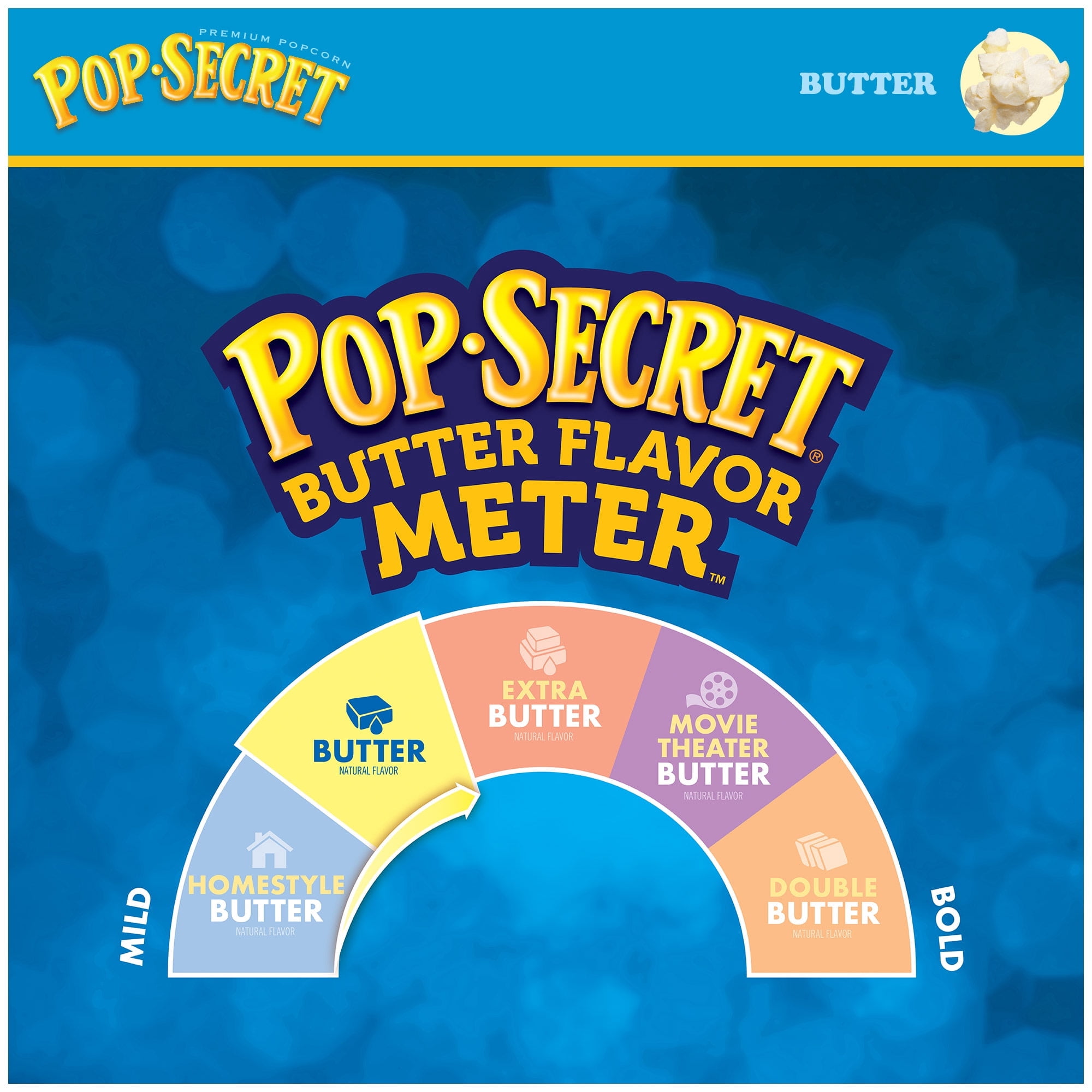 (3 pack) Pop Secret Microwave Popcorn, 100 Calorie Butter Flavor, 1.1 oz Mini Bags, 12 Ct