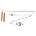 thumbnail image 1 of Copper Dowsing Rod, 2Pcs Divining Rods with Pendant, Copper Divining Rods Metal Detector for Divination/Treasure Tools,1 set * divination rods, 1 of 6
