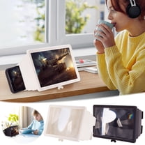 Phone Screen Magnifier under $5! Xqxayjr Telescopic Phone Screen Magnifier, 3D Video Amplifier with Stand, Portable Movie Viewer for Smartphone and Tablet