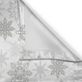 thumbnail image 3 of Ambesonne Winter Kitchen Curtains, Ornate Crystals of Ice, 55"x45", Grey Grey White, 3 of 3