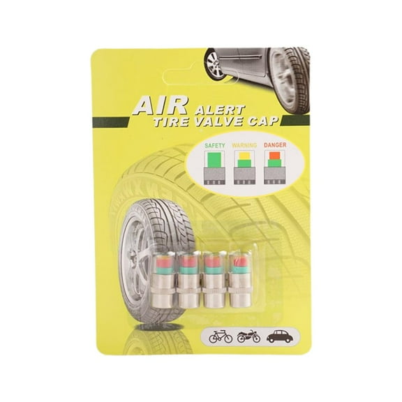 4 x Car Valve Tyre Caps Dust Monitor Wheel Pressure 30 PSI Tire Sensor