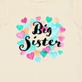thumbnail image 4 of Inktastic Big Sister Colorful Hearts Design Girls Baby T-Shirt, 4 of 5
